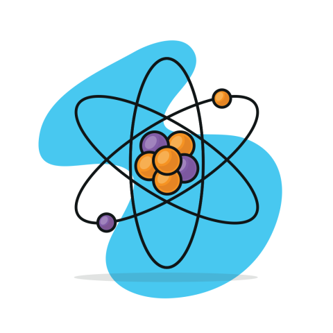 illustration of an atom