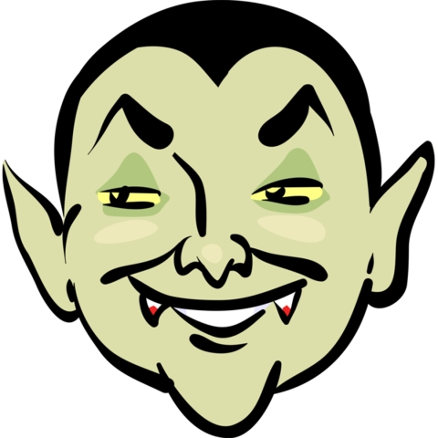 illustration of a vampire