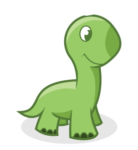 illustration of a green dinosaur