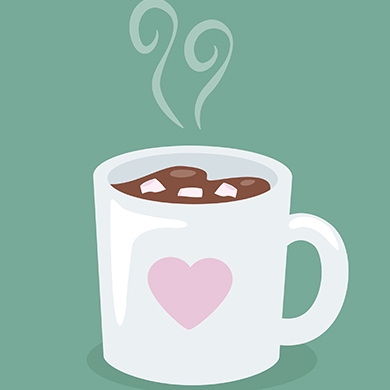 illustration of a mug of hot chocolate