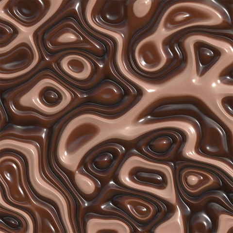 milk and dark chocolate swirled together