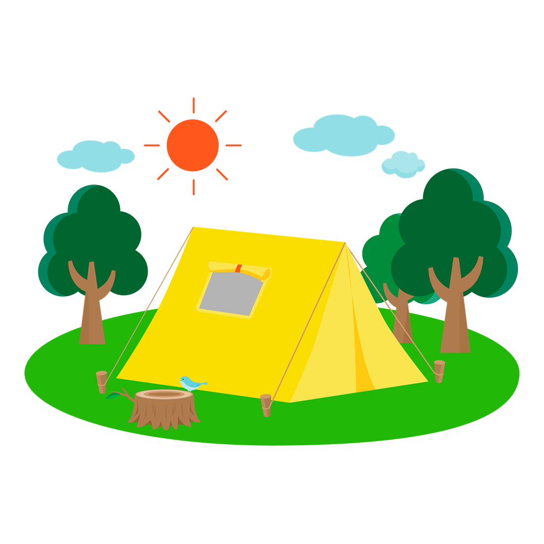 illustration of a tent