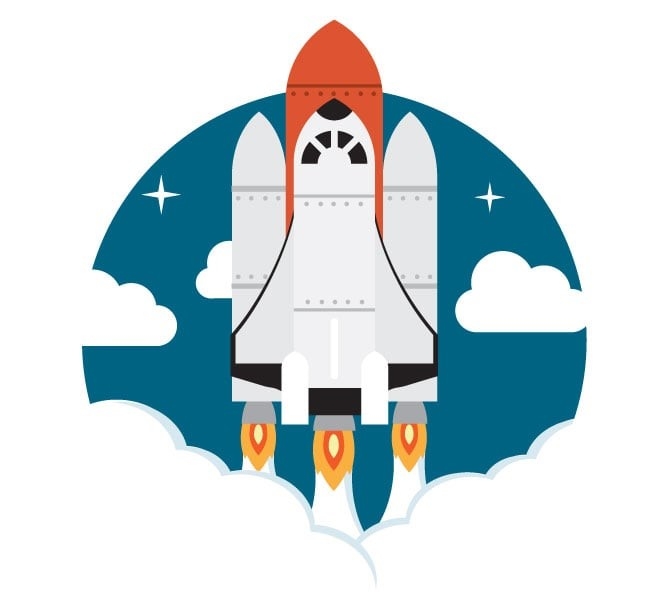 illustration of a space shuttle