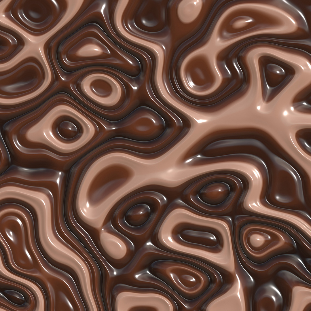 milk and dark chocolate swirled together