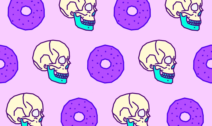 Donuts and skulls